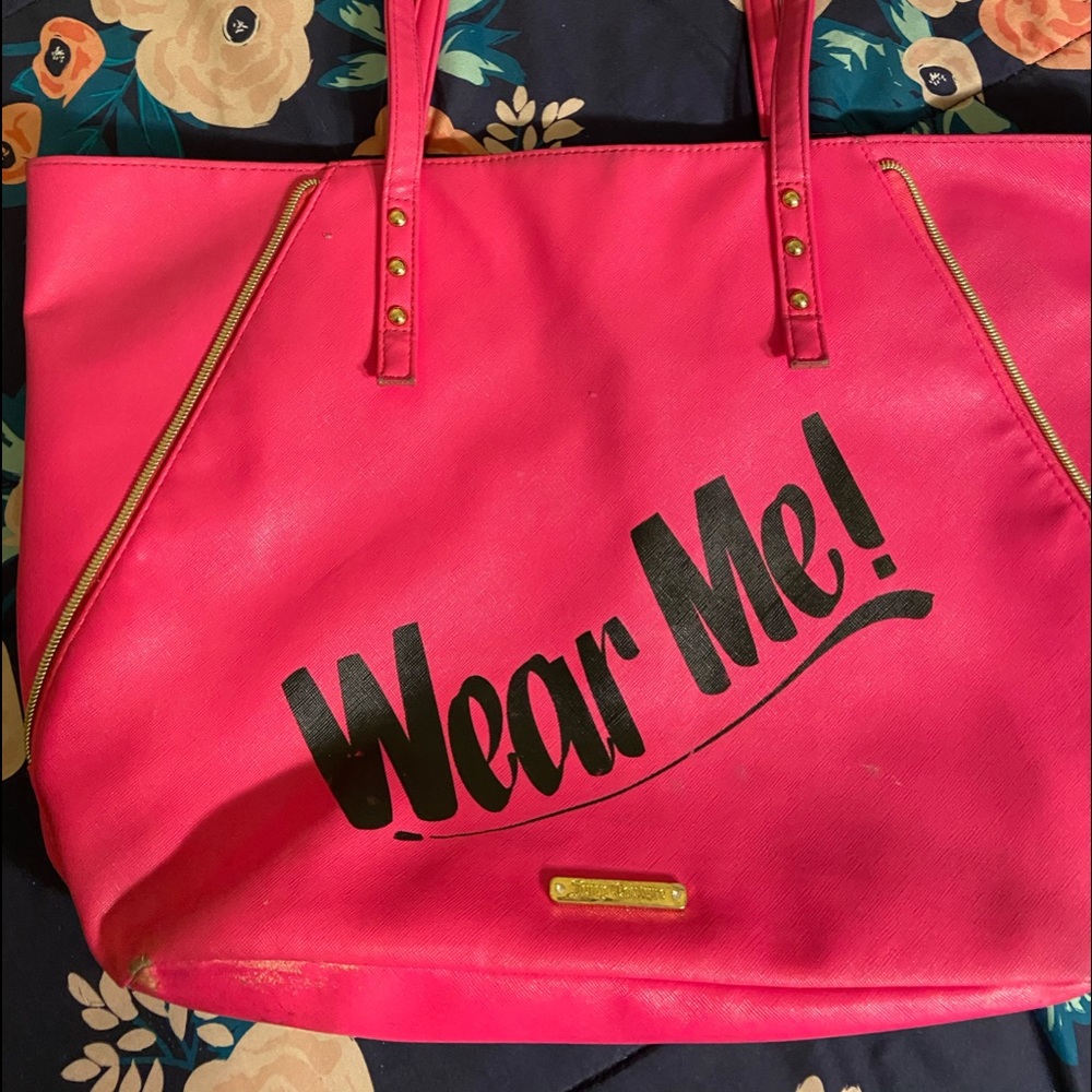 Pink Wear Me Juicy Coture Bag
